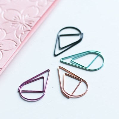 Free shipping 50 pcs/lot paperclips colorful binder clips of