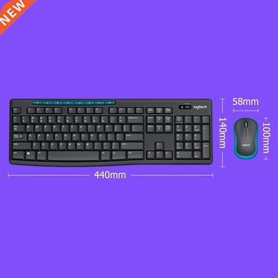 MK275 USB Wireless Keyboard 1000 DPI Optical Ergonomic Mouse