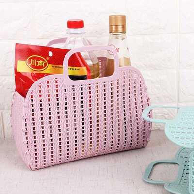 Storage-Basket Kitchen Portable Organizers Bathroom-Accessor
