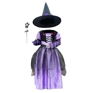 Halloween Witch Dress Costume with Hat Fairytale Witch
