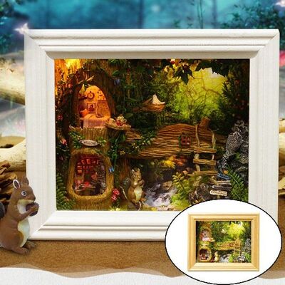 DIY Nut Station Photo Frame Template Miniature Doll House