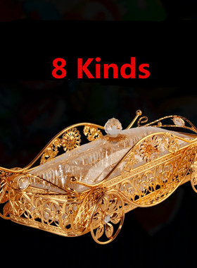 European luxury gold golden candy plate acrylic split box