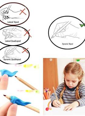 50pcs/pack Silicone Pencil Grips Ergonomic Writing Claw Aid,