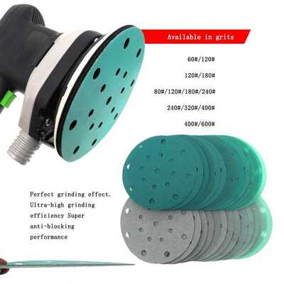 20Pcs 6 Inch 150MM 17 Holes 60 to 2000 Grits Hook and Loop
