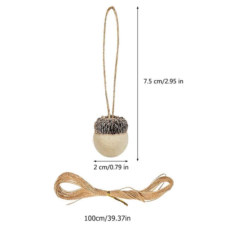 30pcs Xmas Tree Ornament Wool Felt Acorn Pine Cones DIY hang