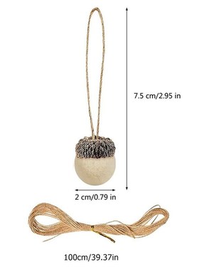 30pcs Xmas Tree Ornament Wool Felt Acorn Pine Cones DIY hang