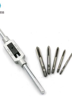 New 6pcs 3F Hand Screw Thread Metric Plug Tap Set M3 M4 M5 M