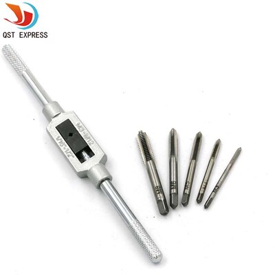 New 6pcs 3F Hand Screw Thread Metric Plug Tap Set M3 M4 M5 M