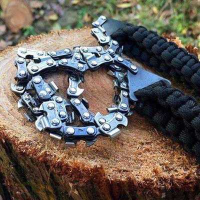 Pocket Chain saw Survival Gear Manual Hand Steel Rope Chain