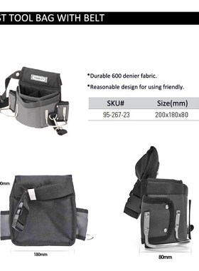 carpenters tool waist bag storage hammer holder bags work po