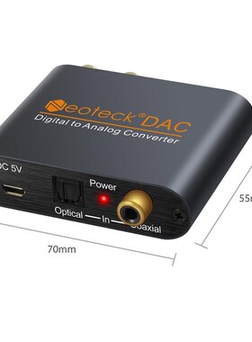 PROZOR DAC with Toslink cable Digital to Analog Analogue Au