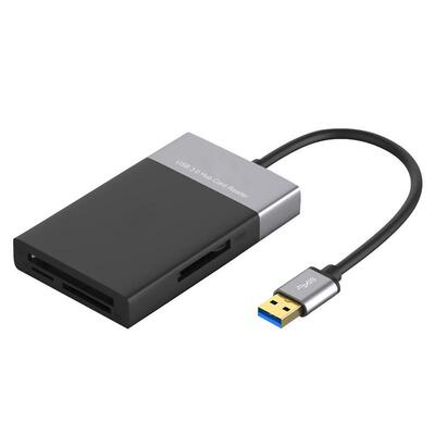 6 in 1 Multi Memory Card Reader ABS and Aluminum Alloy