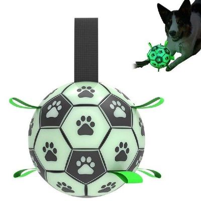 Dog Soccer Ball Interactive Dog Toys For Tug Of War Pet