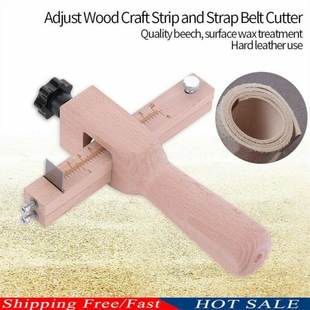 Leather Cutter Wood Adjustable Strip Craft Strap and Tool