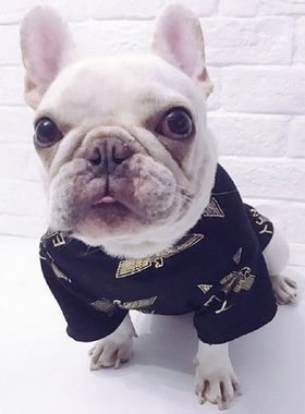 Quality Cute Black Paw Printed Dog Clothes Cotton Vest
