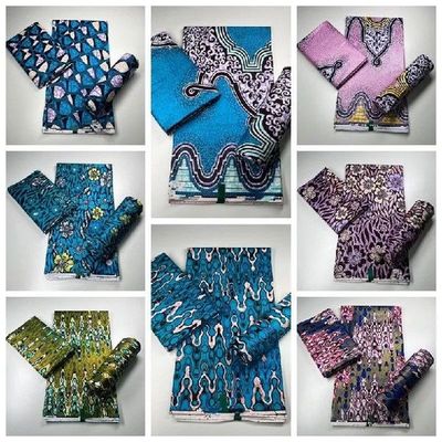 2022 New Most Popular Fashion African Golden Wax Print