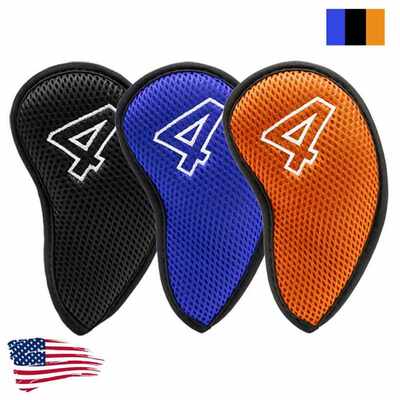 Mesh Golf Iron Head Cover Set Golf Club Iron Cover Headcover