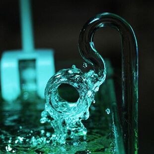 Glass Lily Pipe Inflow and Spin Outflow for Aquarium