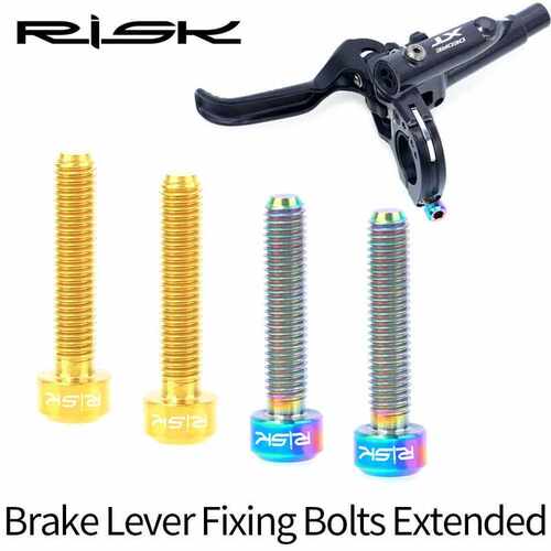 RISK 2pcs/box M5x25 Bicycle Brake Lever Fixing Bolts Extende
