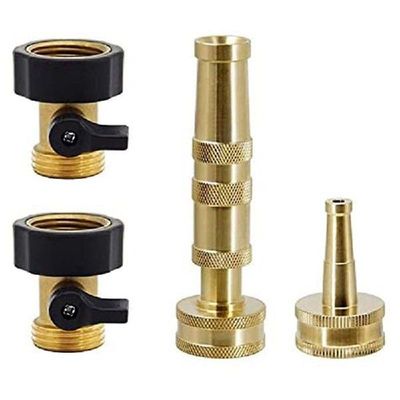 Adjustable Hose Nozzle And Jet Sweeper Nozzle Set Include