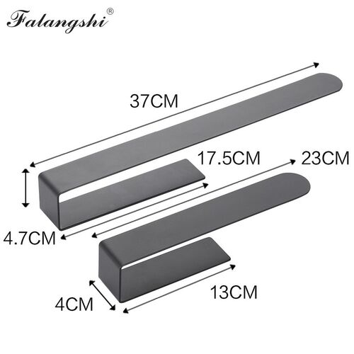 Stainless Steel Towel Storage Holder Punch Free Black Towel