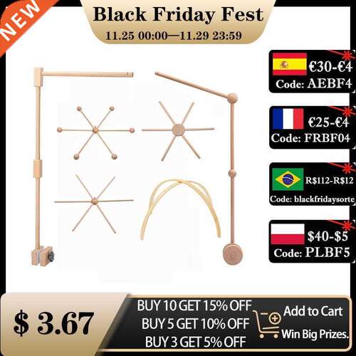 1 PC Baby Wooden Mobile Hanger Mobile kit Crib Mobile Hangin