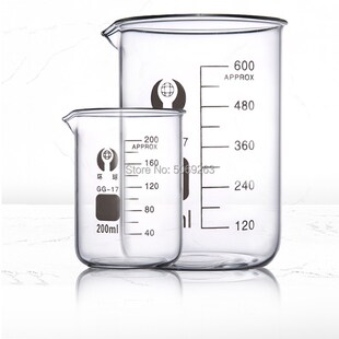 High-quality 1set Lab Borosilicate GLass beaker all sizes ch