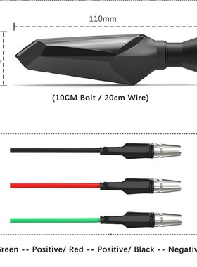 Double Side Flowing Turn Signals Motorcycle LED Turn Signal