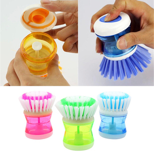 New Liquid Soap Pressure Washing Brush Pot Dish Bowl