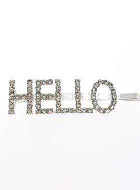 1Pcs Shining HELLO LOVE Letter Hairpins Hair Clips for