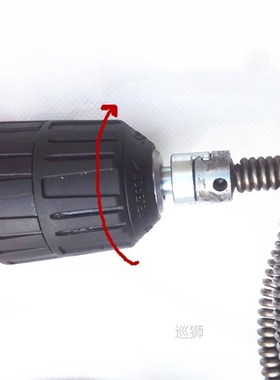 5M Sewer Dredging Spring Electric Drill Drain Cleaner Machin