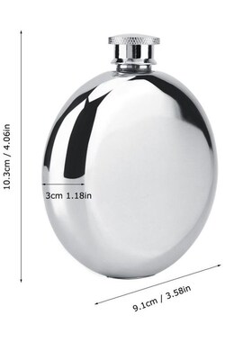 5oz/150mL Mini Stainless Steel Hip Flask Wine Whiskey Hip Fl