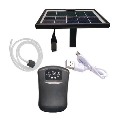 Solar Oxygen Air Pump Kit DC 5V USB Charging Aerator