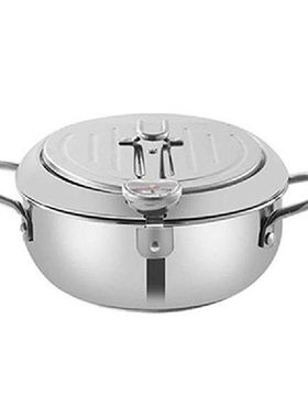 Tempura Deep Fryer, Stainless Steel Deep Frying Pan,