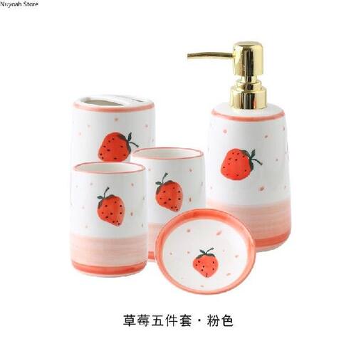 Bathroom Five-piece Ceramic Bathroom Decoration Toothbrush