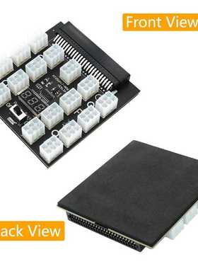 PCI-E 12V 50Pin to ATX 17 x 6Pin Power Supply Server Adapter