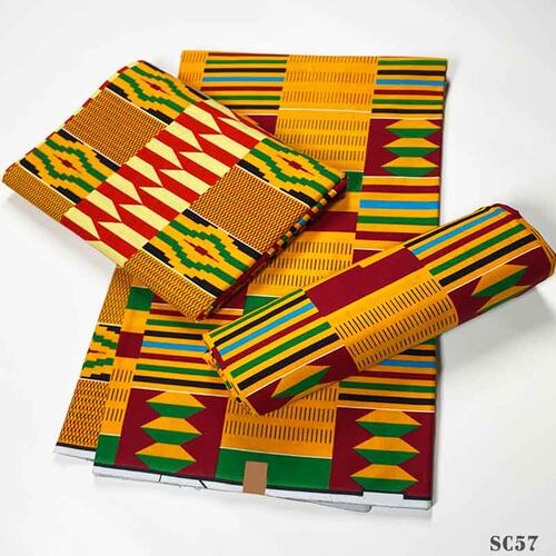 kente fabrics 6yards ankara african wax prints wholesale