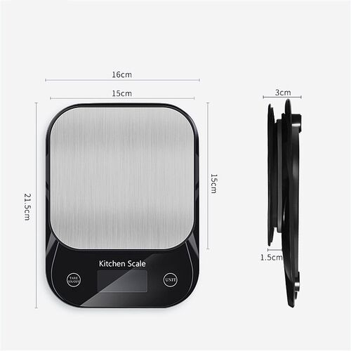 10kg/1g Kitchen Scales Stainless steel digital scale 5kg/0.1