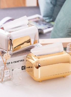 Light Luxury Tissue Box Desktop Paper Dispenser