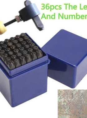 5mm(7/32) Alphabet Number 36Pcs Letter Number Punch Stamp S