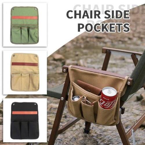 4 Pockets Chair Space Saving Storage Bag Non Slip Organizer