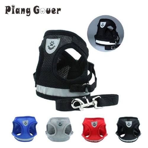 Breathable Dog Harness Leash Cat Puppy Dogs Vest Adjustable