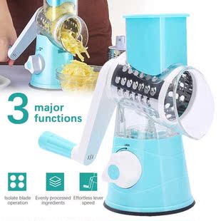 3 in 1 Swift Rotary Drum Vegetable Slicer Grater Nut Shredde