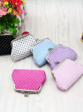 Coin Purses Lady Small Wallet For Women Dot Pattern Mini Has