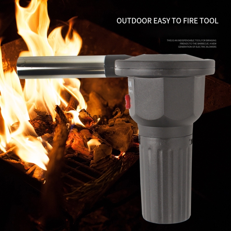 Electric BBQ Air Blower Fan Portable Outdoor Camping Picnic