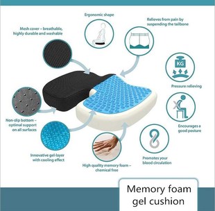 Pillows Memory-Cushion Chair-Protect Sitting Orthopedic Mass