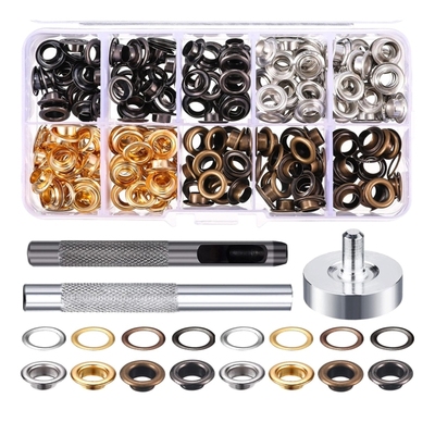 1 Set 4 Color Metal Grommets Eyelets Kit Canvas Shoes