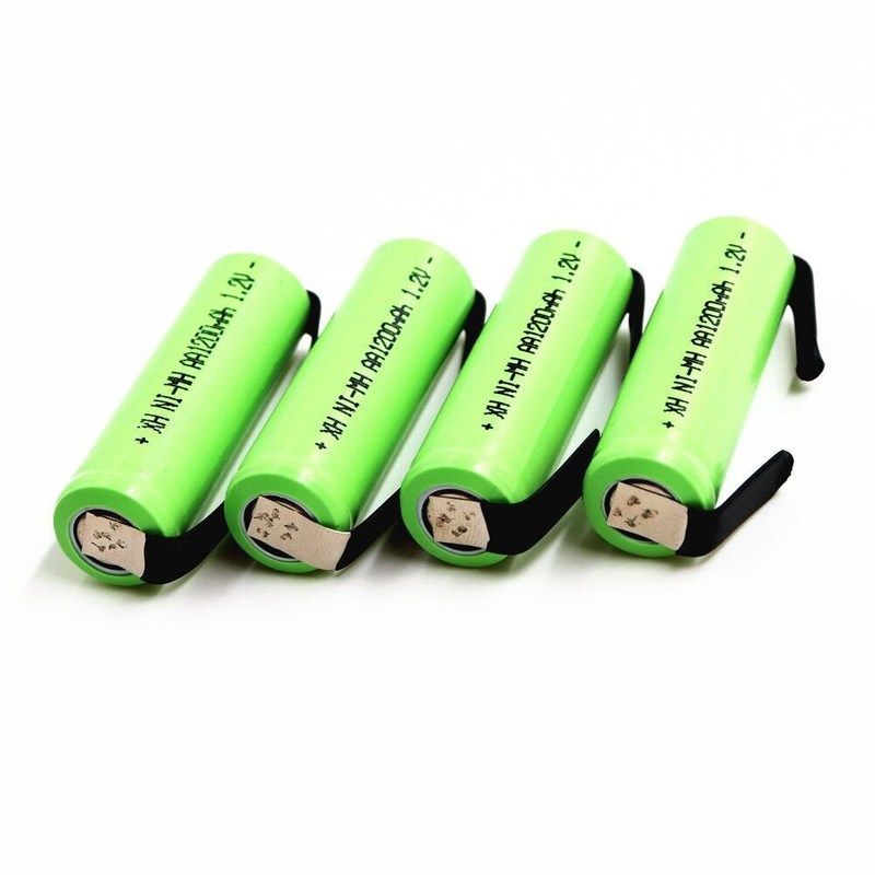 1.2V AA rechargeable battery 1200mah 2A ni mh nimh cell pac图片