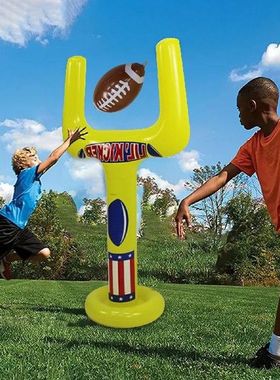 PVC Iatable Rugby Stand Set Protable Children Iatable Rugby