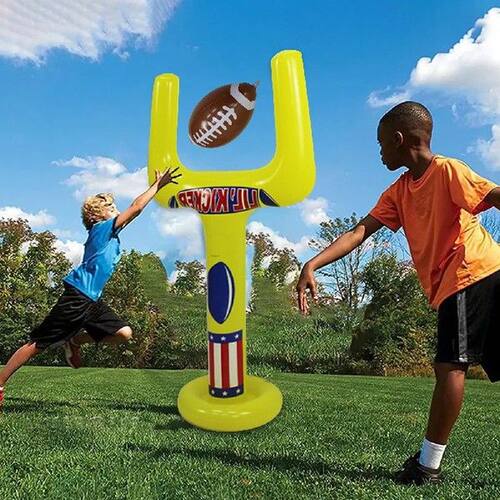 PVC Iatable Rugby Stand Set Protable Children Iatable Rugby